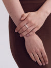 OLIO E ACETO Tanabata Special Series Sterling Silver Orange Moonlight Satellite Ring OLIO-OA13F18-YFC Silver/Pink Orange